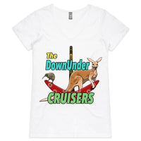 The DUCs AS Colour Bevel - Womens V-Neck T-Shirt
