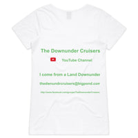 The DUCs AS Colour Bevel - Womens V-Neck T-Shirt