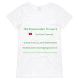 The DUCs AS Colour Bevel - Womens V-Neck T-Shirt